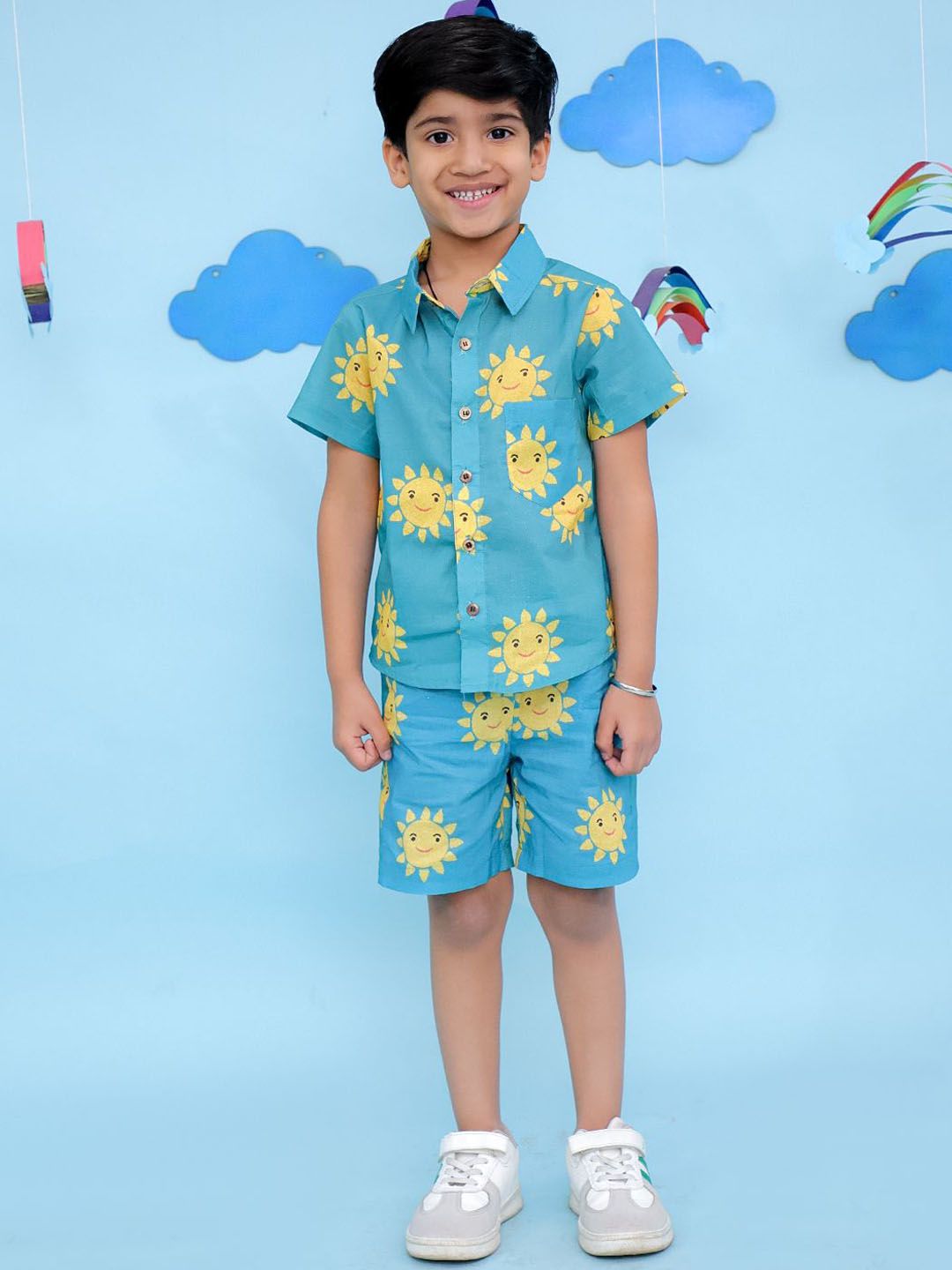 Vastrarth Boys Printed Shirt with Shorts-picture-46