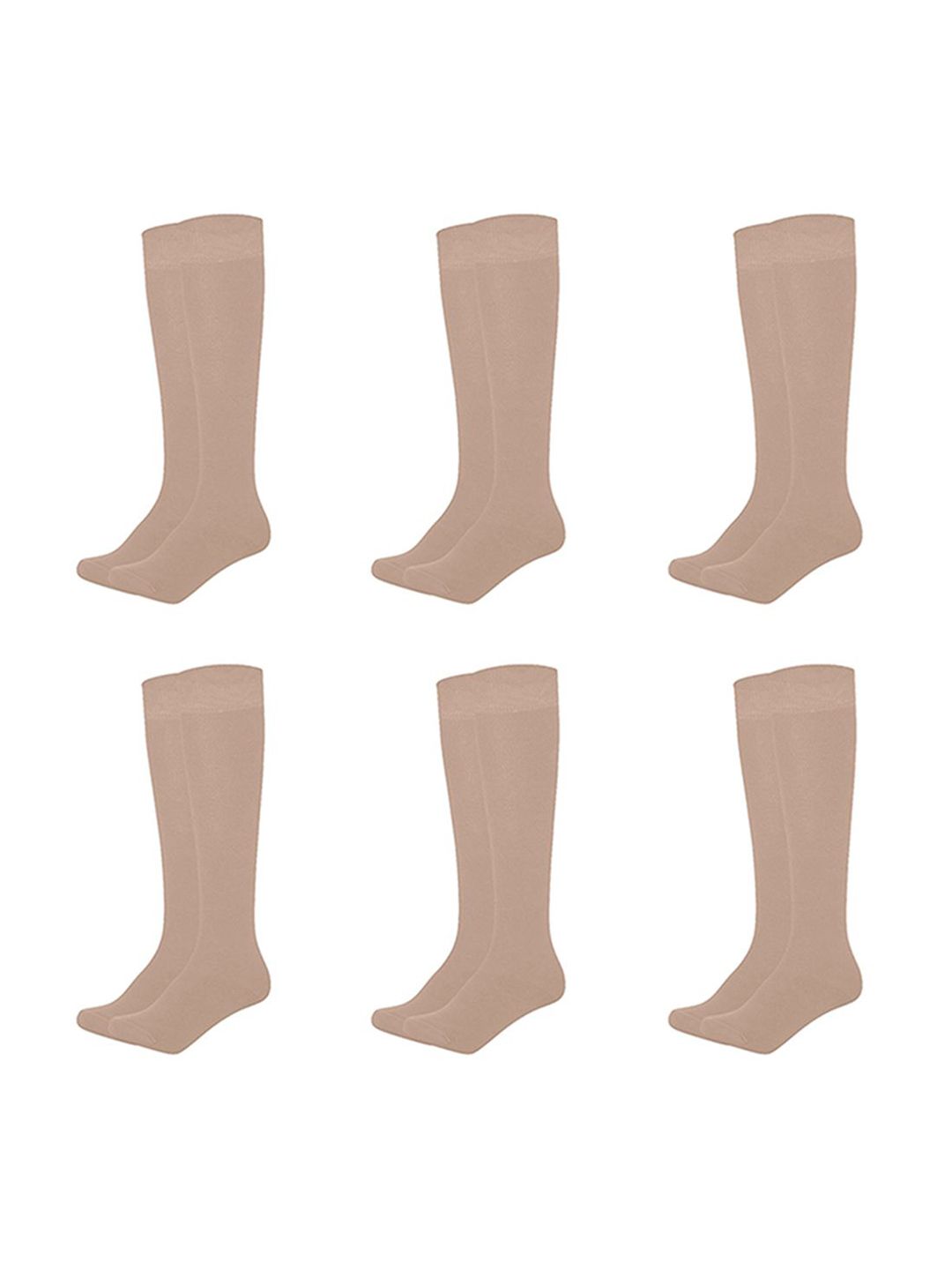 MUKHAKSH Men Pack Of 6 Cotton Knee Length Socks-picture-45