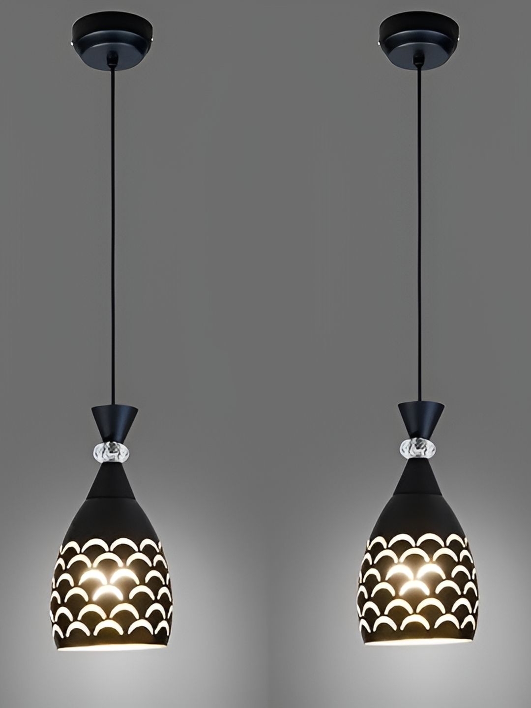 KINIS Black Aluminium Abstract Shaped Ceiling Lamp-picture-18