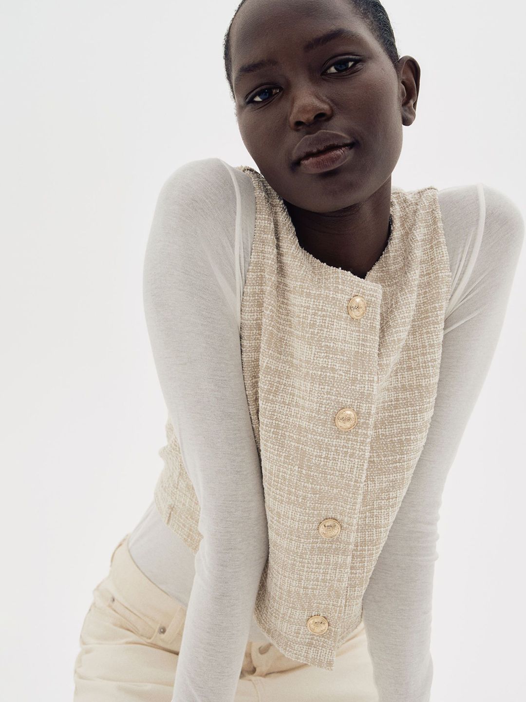 H&M Boucl Jersey Waistcoat-picture-26