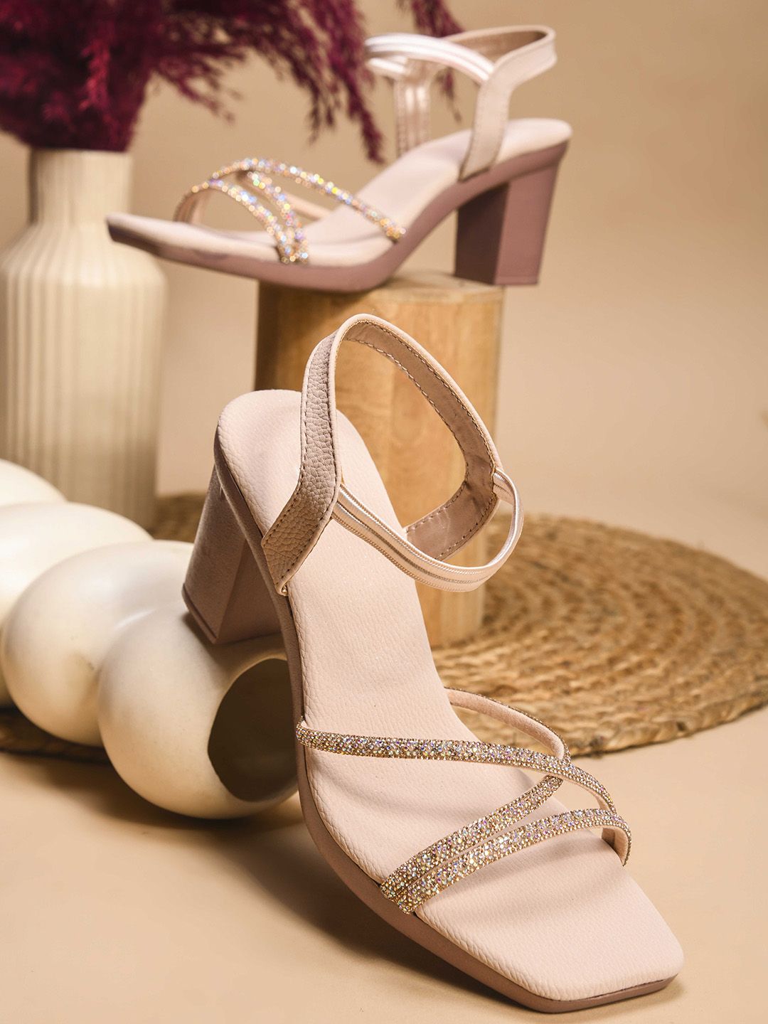 Froh Feet Party Block Sandals Heels-picture-56