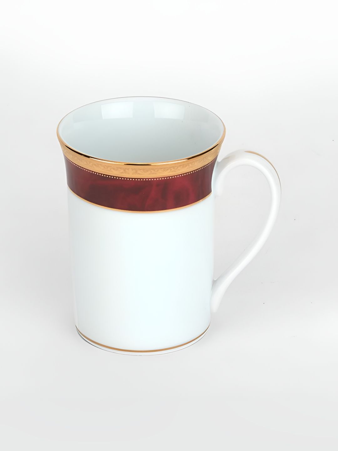 Noritake White & Gold-Toned Printed Porcelain Glossy Mugs Set of Cups and Mugs-image-34