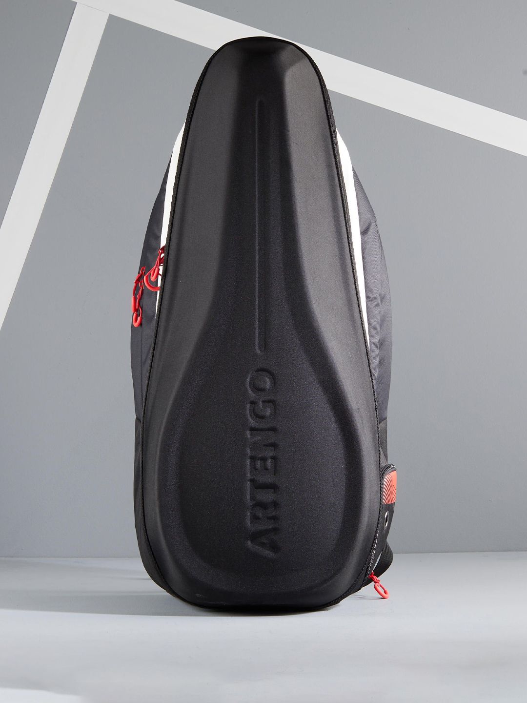 Artengo By Decathlon 38 L Tennis Backpack XL Pro - Black/White/Red-picture-15