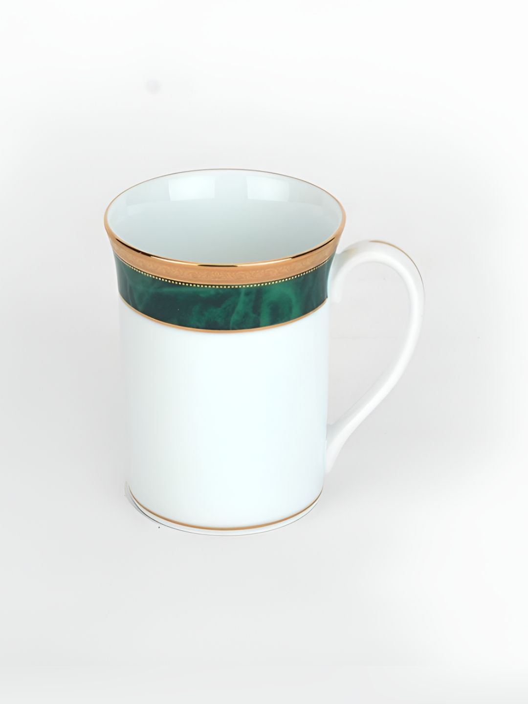 Noritake White & Green Printed Porcelain Glossy Mugs Set of Cups and Mugs-image-35