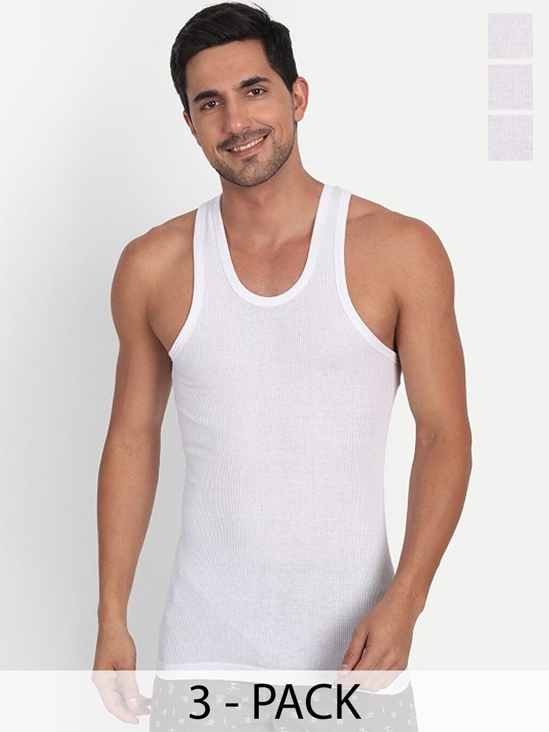 CAVENDERS Pack Of 3 Scoop Neck Pure Cotton Basic Vests - C16=-SWIFT---3---85-picture-29