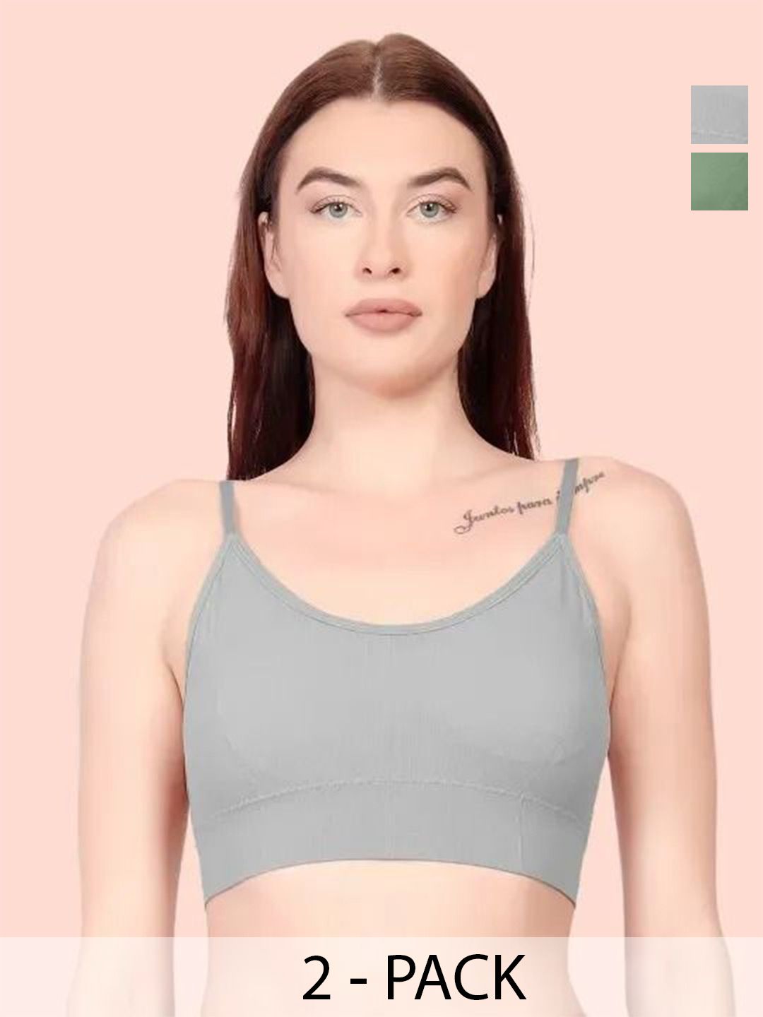 VS Beauti Pack Of 2 Full Coverage Lightly Padded Wireless Bra