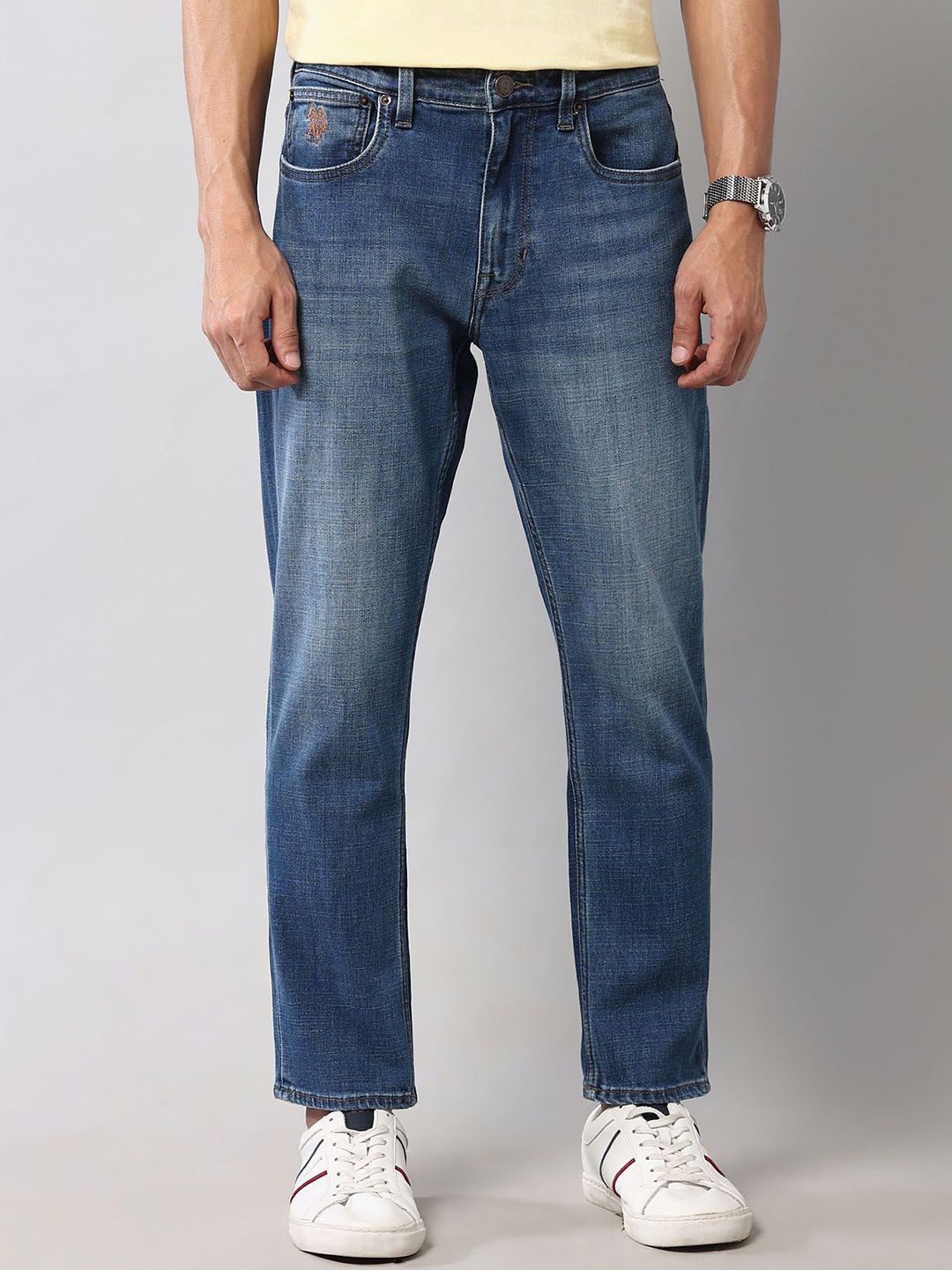 U.S. Polo Assn. Denim Co. Men Classic Regular Fit Mid-Rise Light Fade Jeans-picture-23