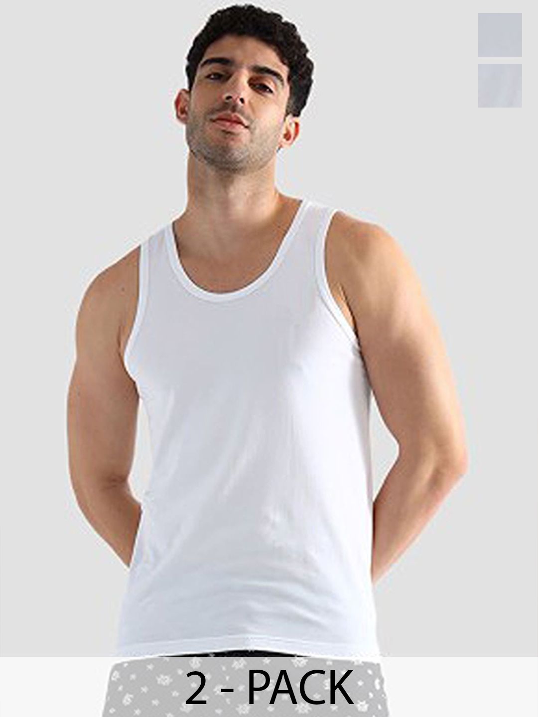 CAVENDERS Pack Of 2 Scoop Neck Cotton Basic Vests - c12=SWIFT---2---85-image-39