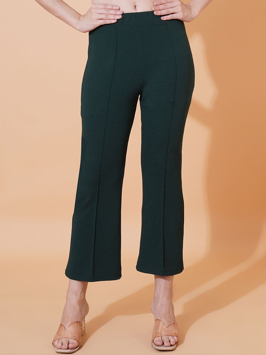 Kasendra Women Solid Non Iron Trousers-image-48