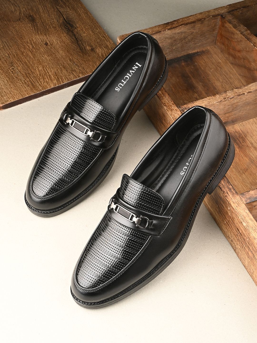 INVICTUS Men Leather Formal Loafers-picture-38