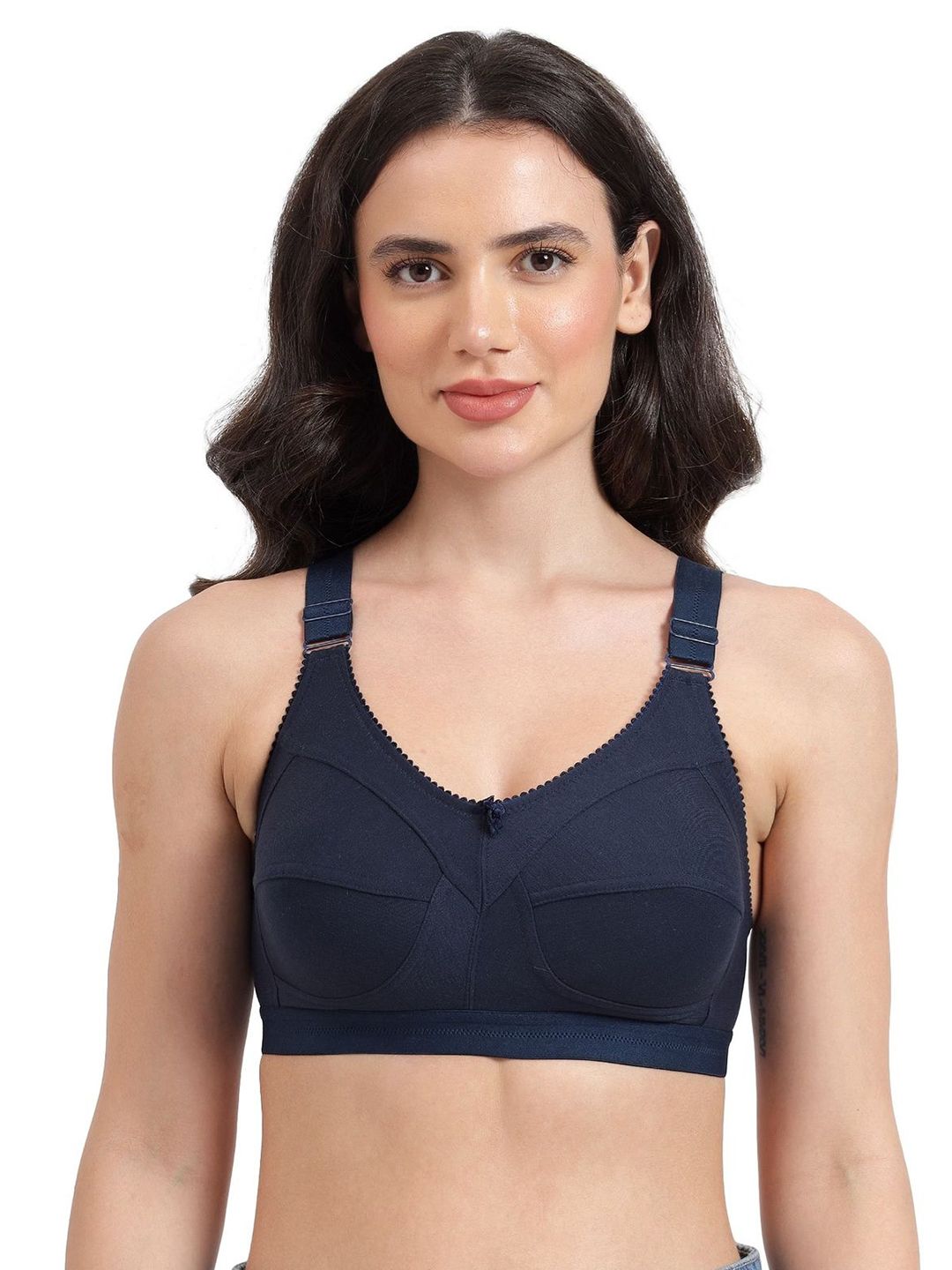 BELLA BEAUTY Full Coverage Cut and Sew Cotton Minimizer Bra