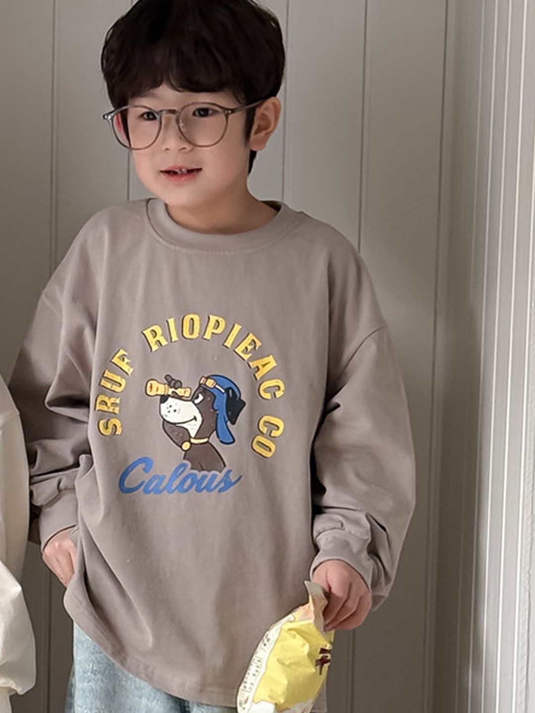 LULU & SKY Boys Graphic Printed Round Neck Drop Shoulder Sleeves Cotton Oversized T-shirt-picture-12