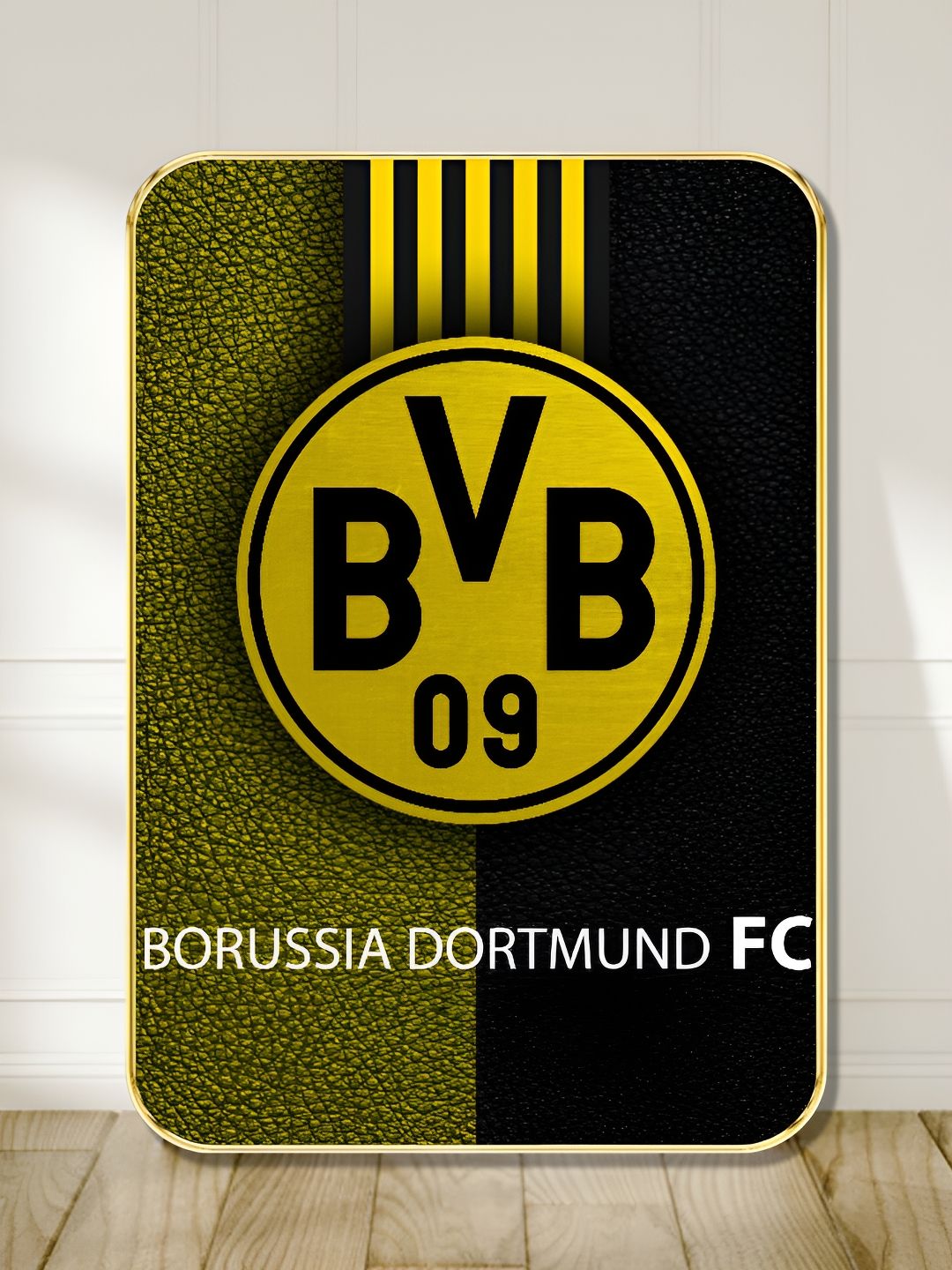 Livin'luxe Green & Black Borussia Dortmund FC Wood Wall Art-picture-26