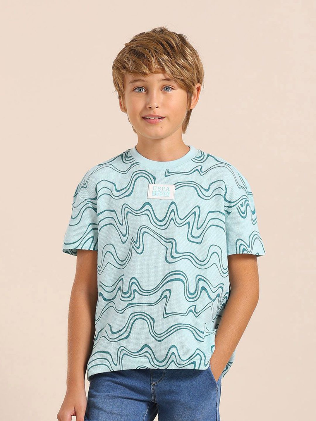 U.S. Polo Assn. Kids Boys Cotton Printed T-shirt-picture-31