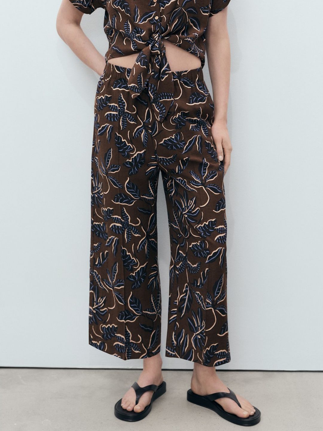MANGO Women Floral Print Culottes-picture-32