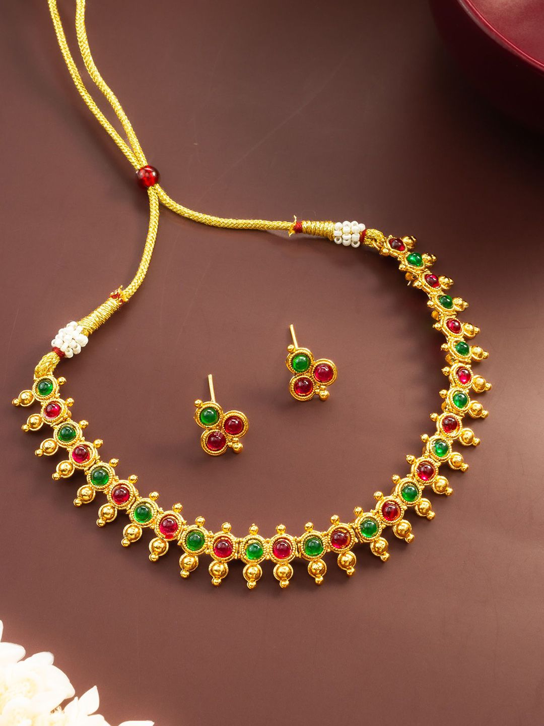 aadita Kundan-Studded Jewellery Set-picture-12