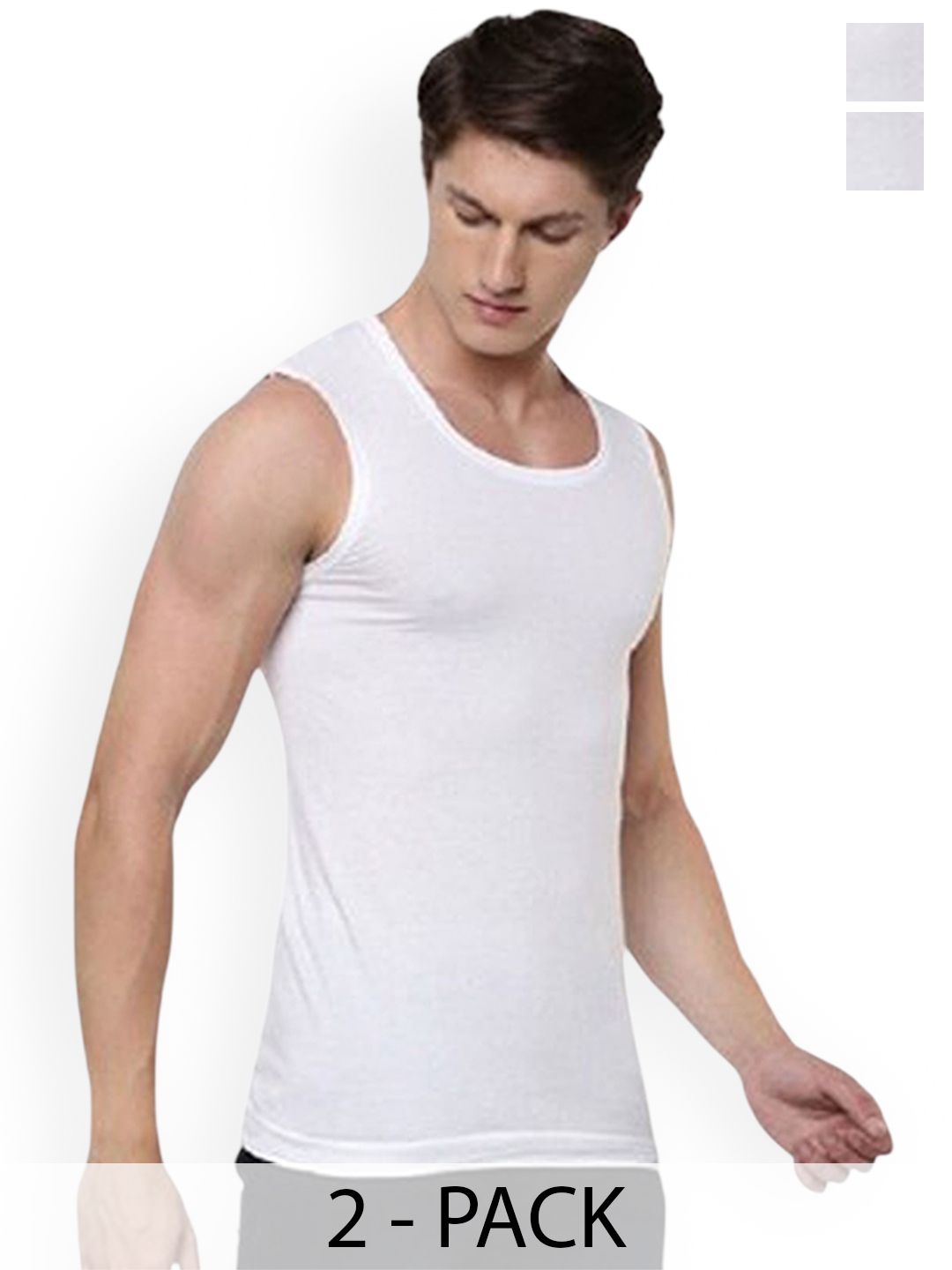 CAVENDERS Pack Of 2 Scoop Neck Long Lasting Basic Vests - c14=SWIFT---2---85-image-43