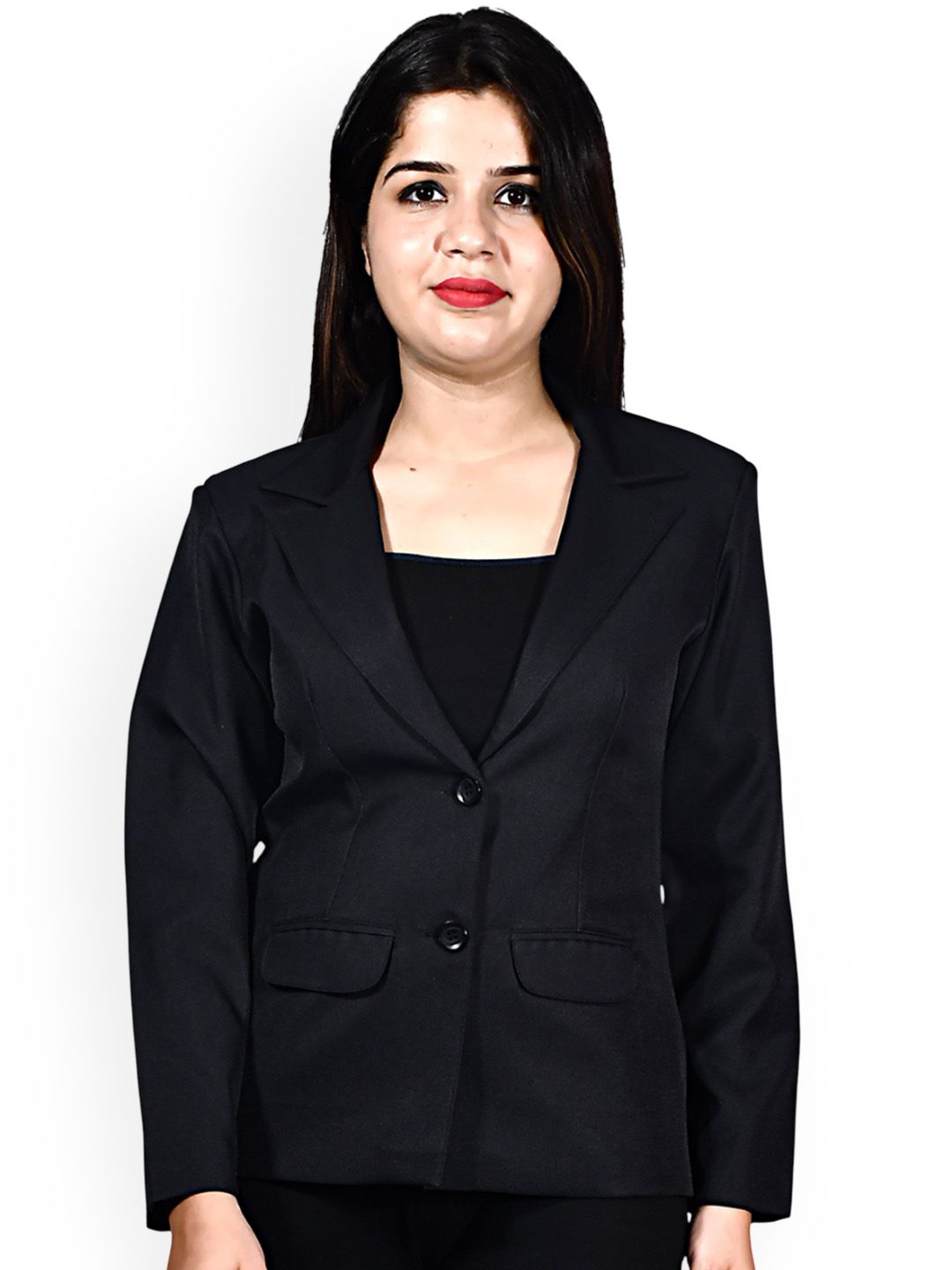 SENDIPO Notched Lapel Collar Single-Breasted Blazer-picture-38