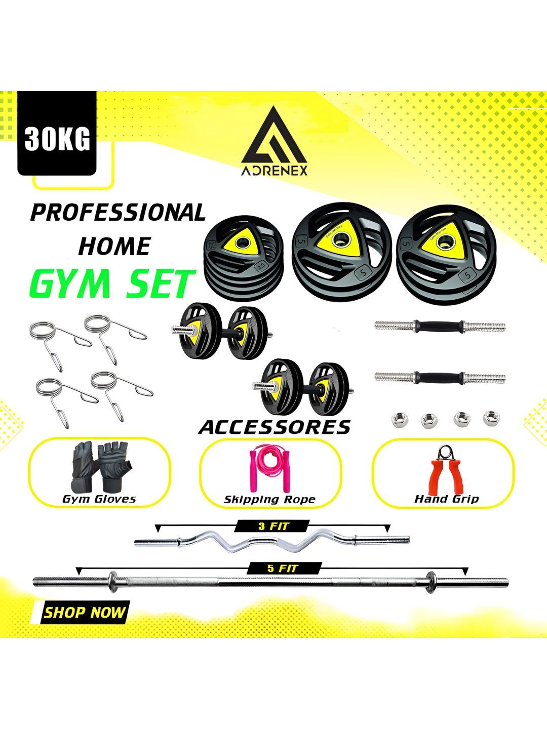 ADRENEX Home Gym Combo-10Kg-picture-22