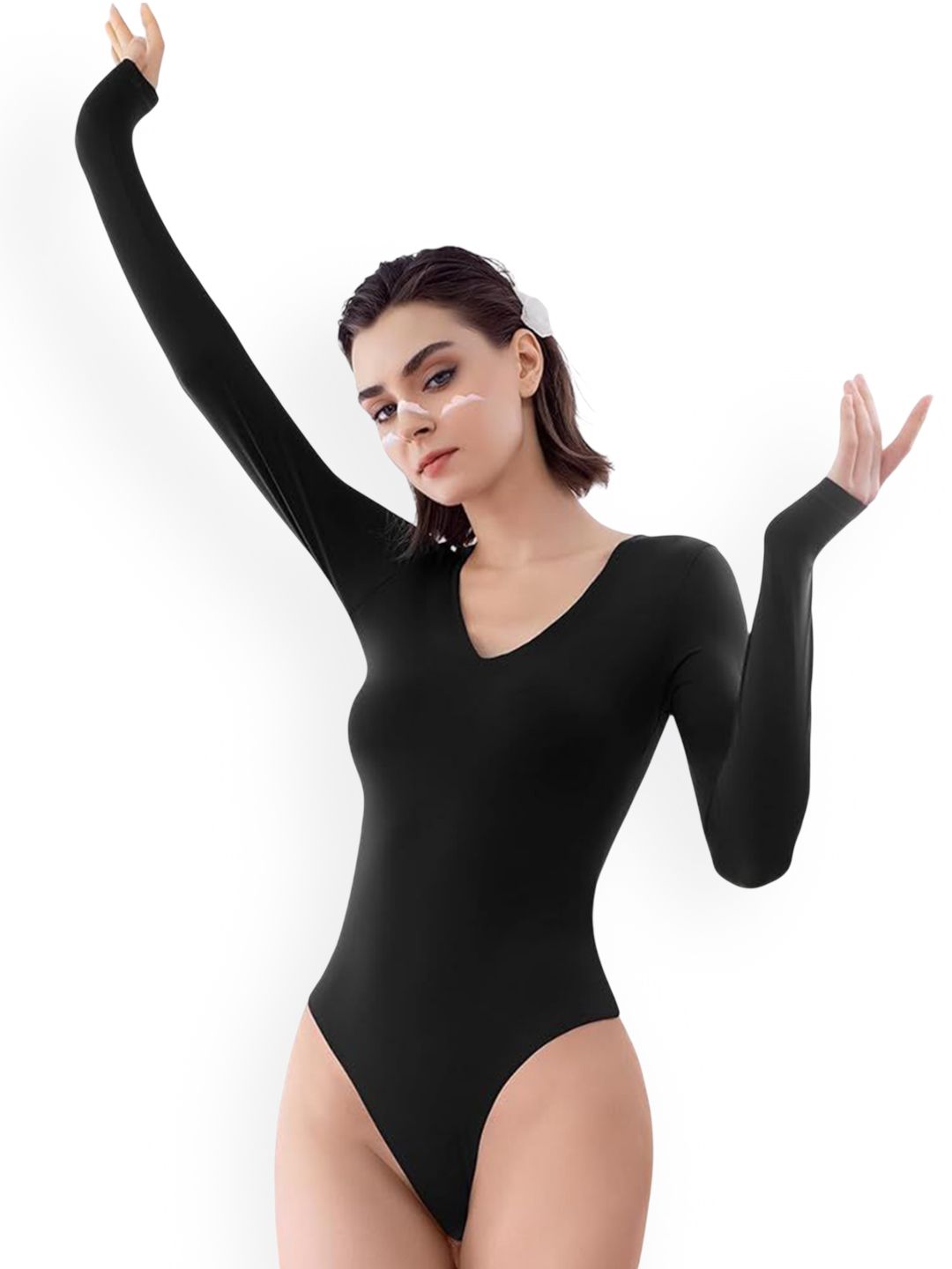 ZEROZABAR V-Neck Shapewear Bodysuit-picture-35