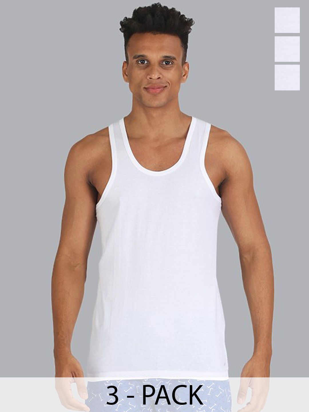 CAVENDERS Pack Of 3 Scoop Neck Pure Cotton Basic Vests - C26=-SWIFT---3---85-picture-30