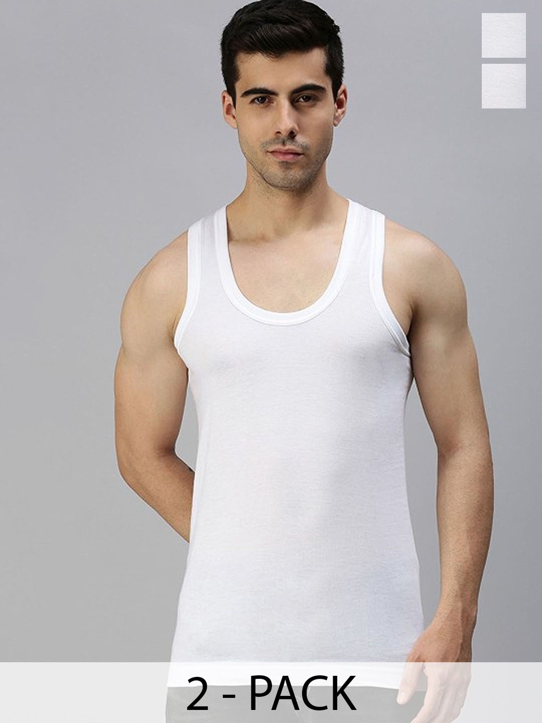 CAVENDERS Pack Of 2 Scoop Neck Long Lasting Basic Vests - c21=SWIFT---2---85-image-41