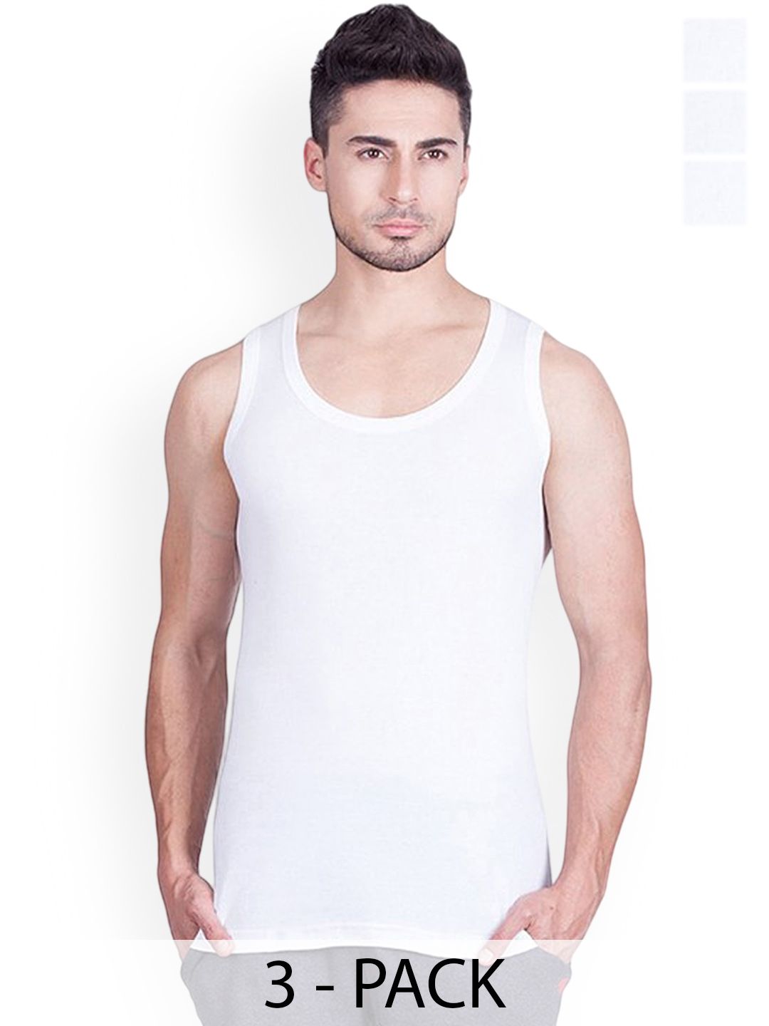 CAVENDERS Pack Of 3 Scoop Neck Pure Cotton Basic Vests - C24=-SWIFT---3---85-picture-42