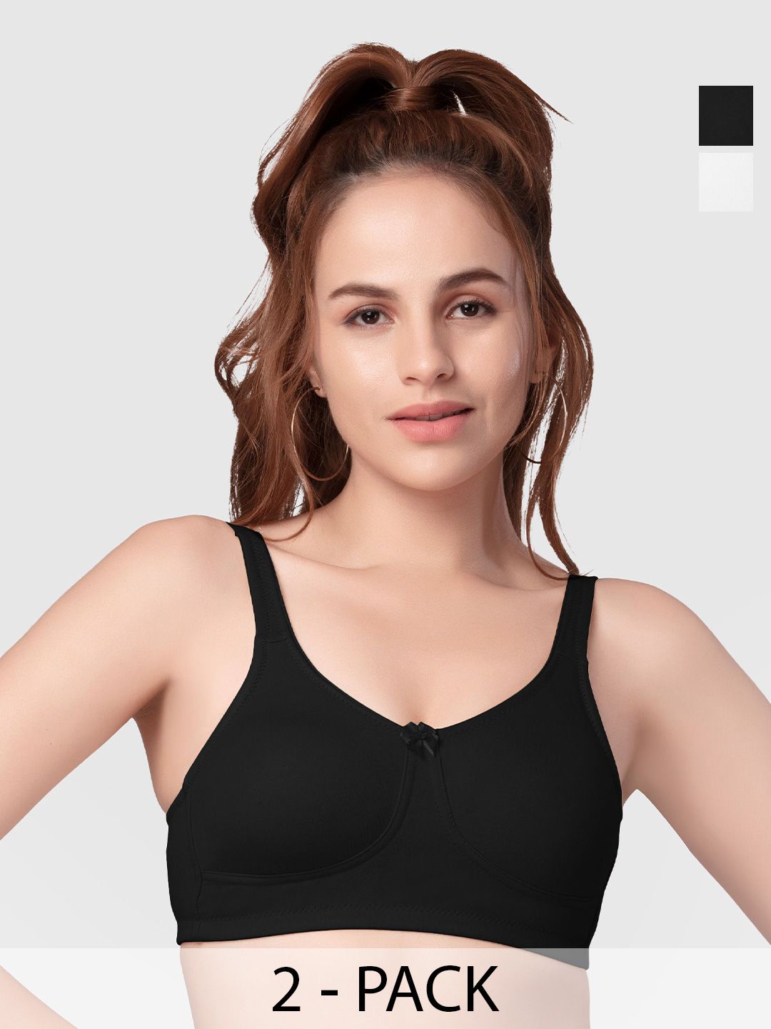 Daisy Dee Pack of 2 Full Coverage All Day Comfort Cotton T-Shirt Bra