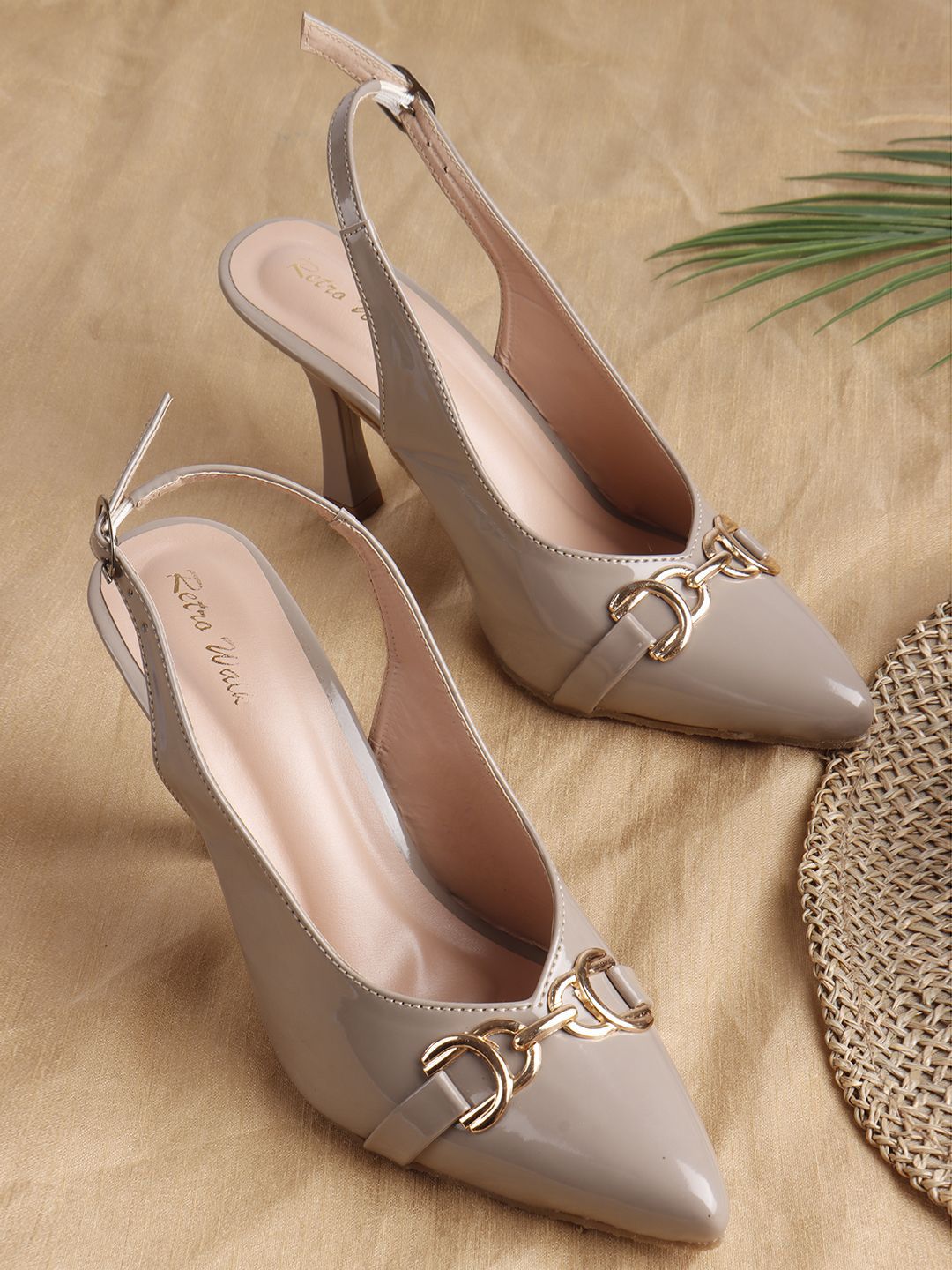 Retro Walk Women Pointed Toe Embellished Stiletto Sandals-picture-42