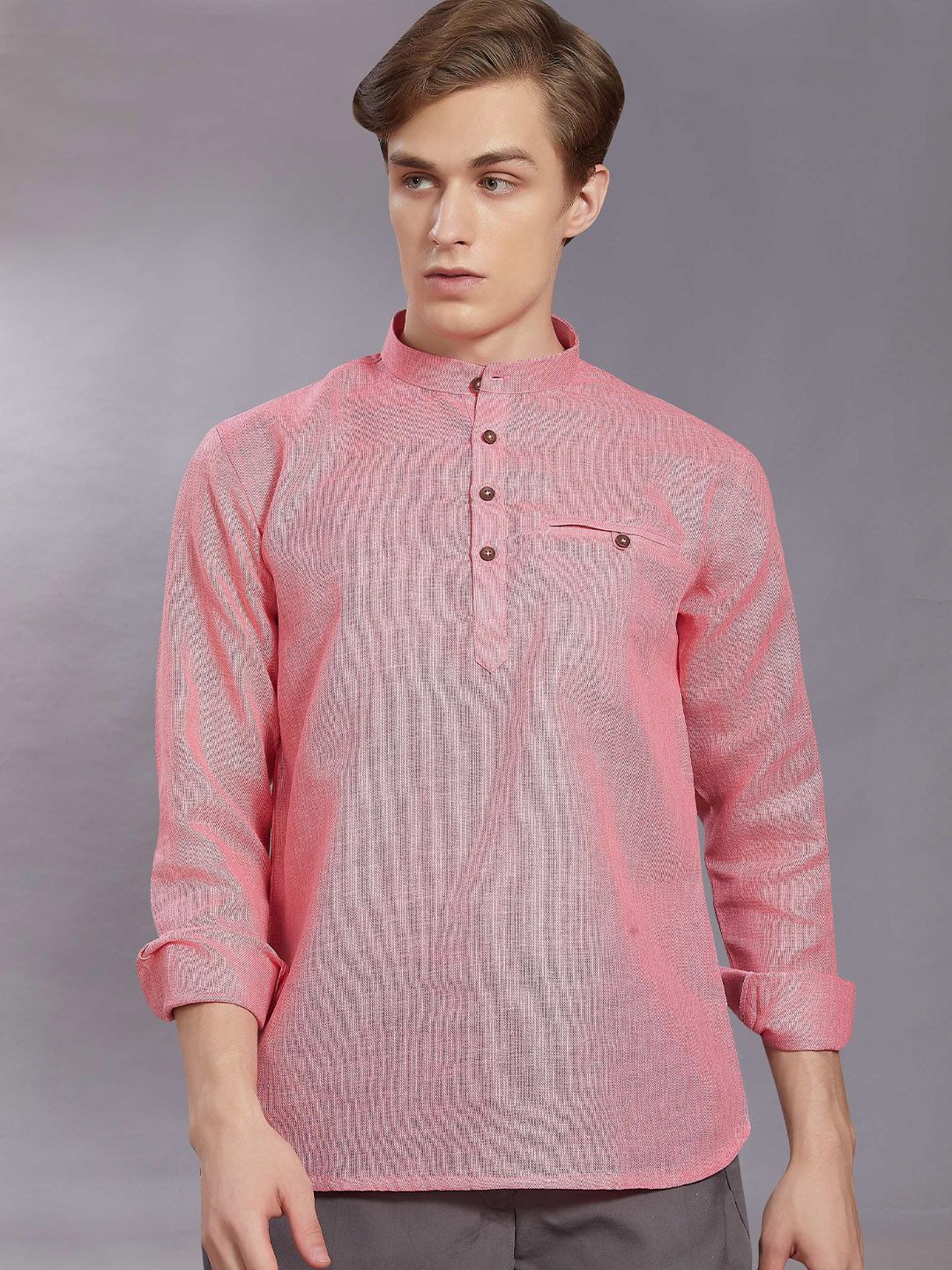 PulseIQ Men Embroidered Patchwork Kurta-picture-41