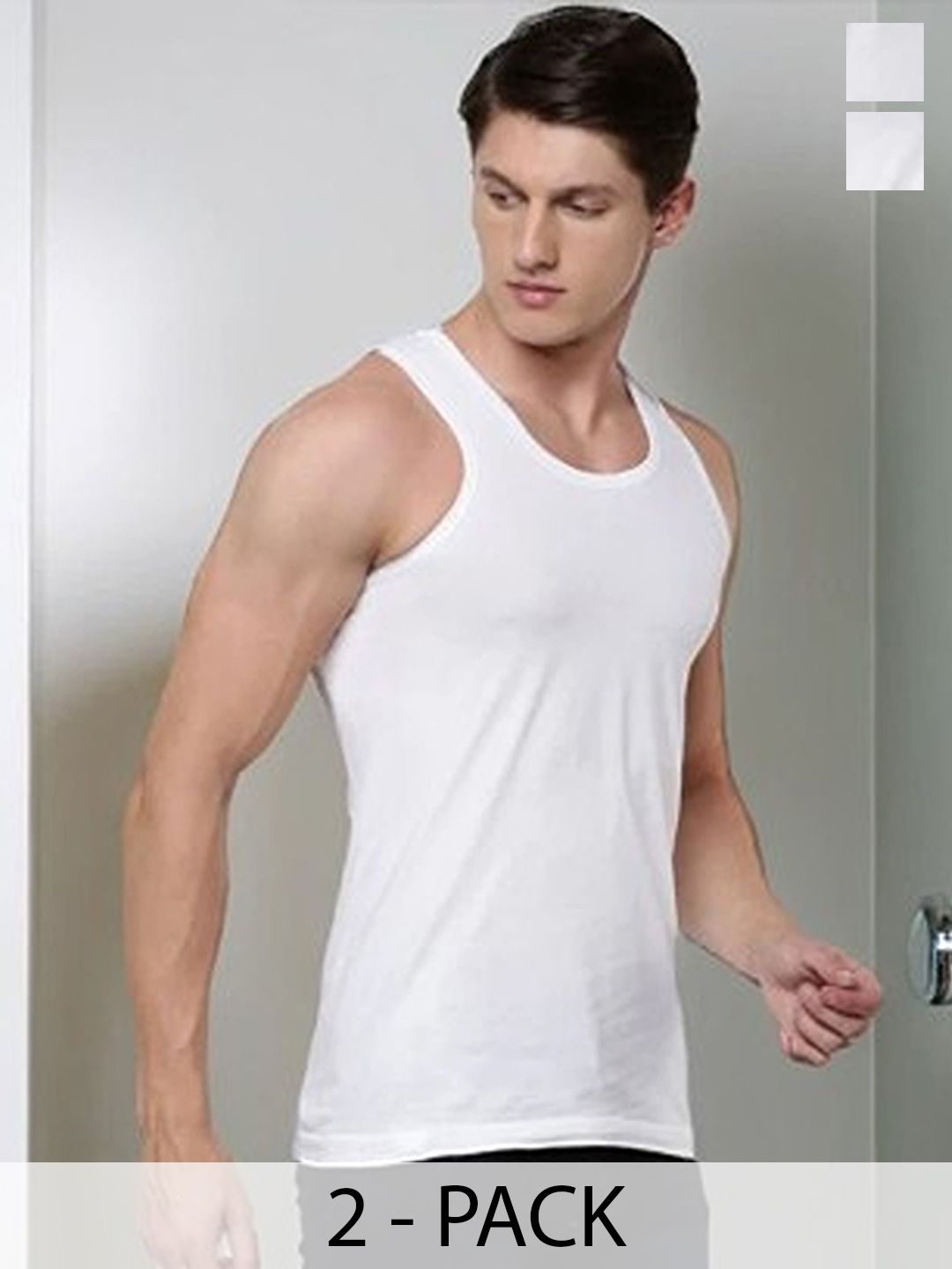 CAVENDERS Pack Of 2 Scoop Neck Long Lasting Basic Vests - c19=SWIFT---2---85-picture-29