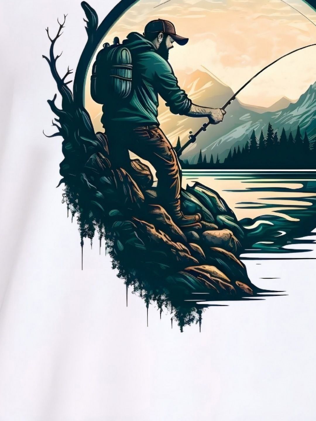 Men's Graphic Round Neck Short Sleeve T-Shirt