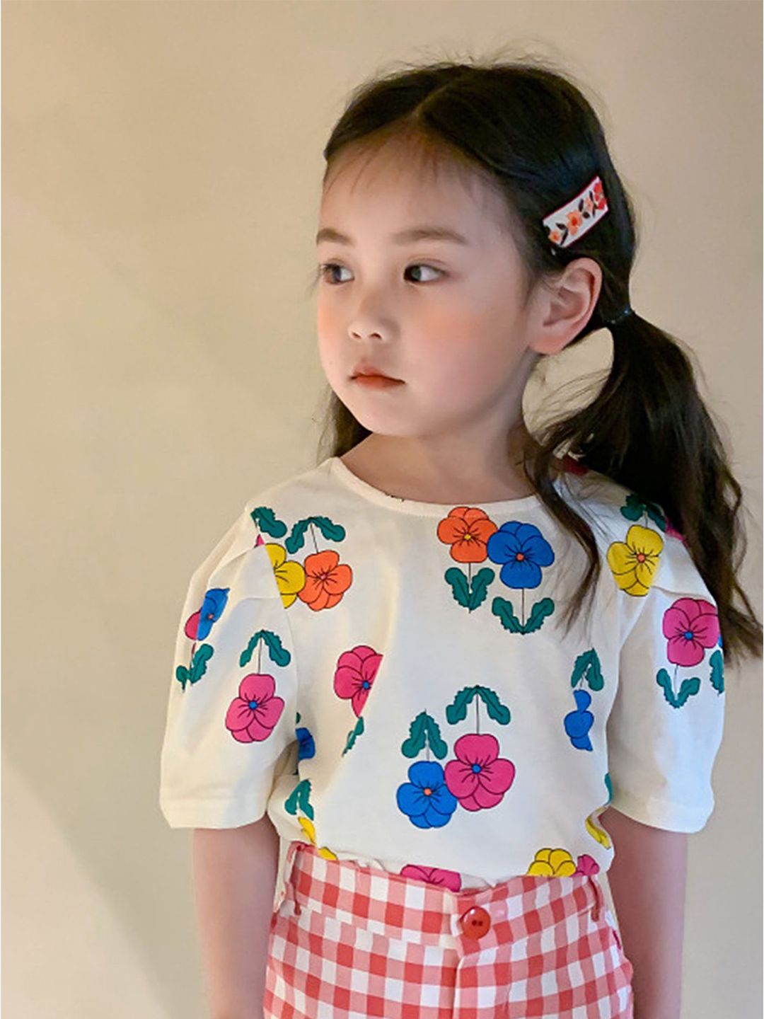 LULU & SKY Girls Polka Dot Printed Cotton Top-picture-28