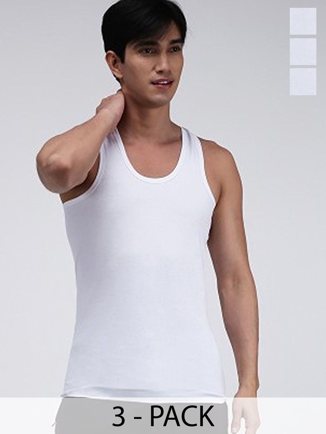 CAVENDERS Pack Of 3 Scoop Neck Pure Cotton Basic Vests - C10=-SWIFT---3---85-picture-20