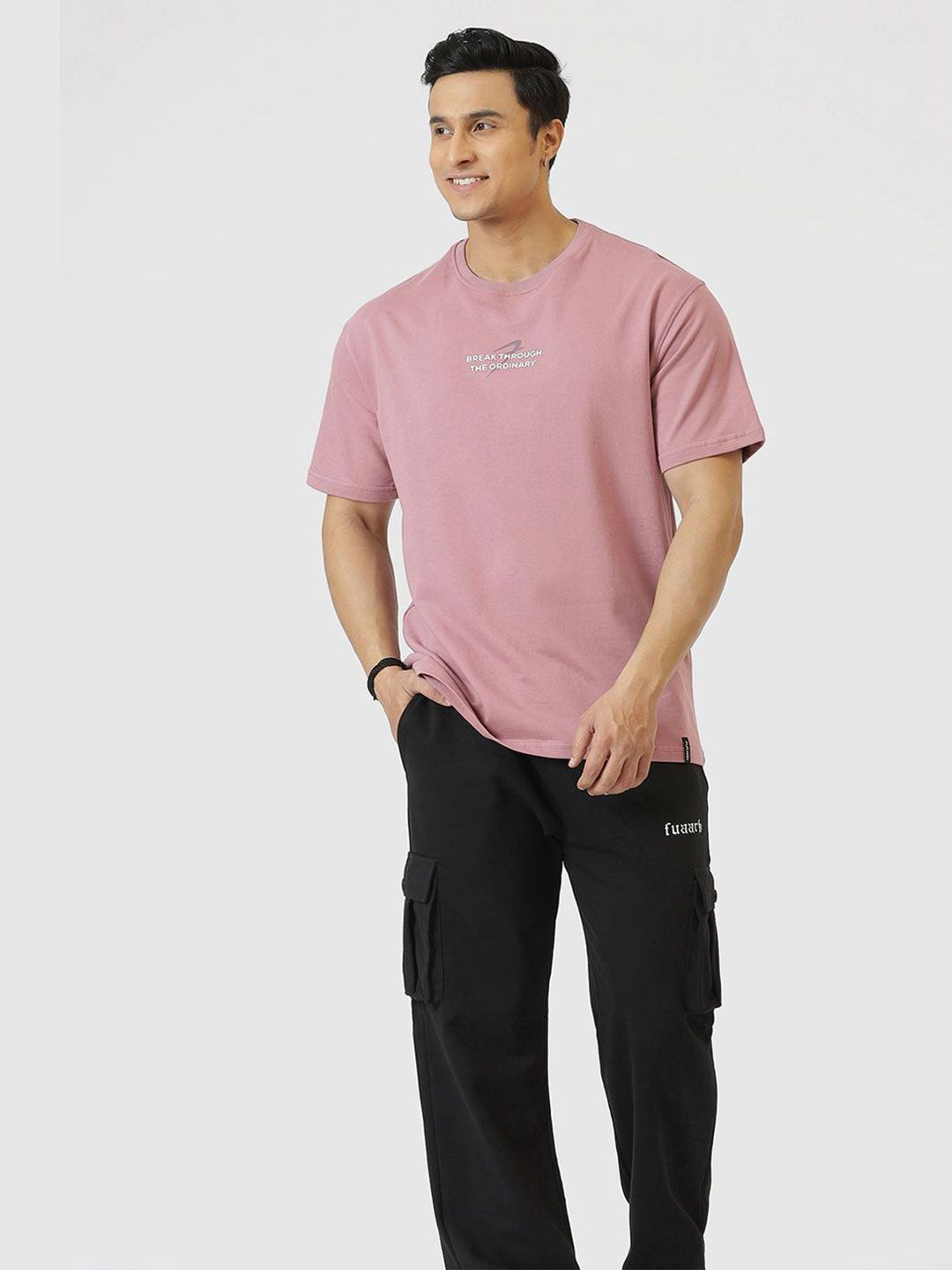 FUAARK Men Moisture Wicking Cotton Oversized Fit Printed T-Shirt-picture-16