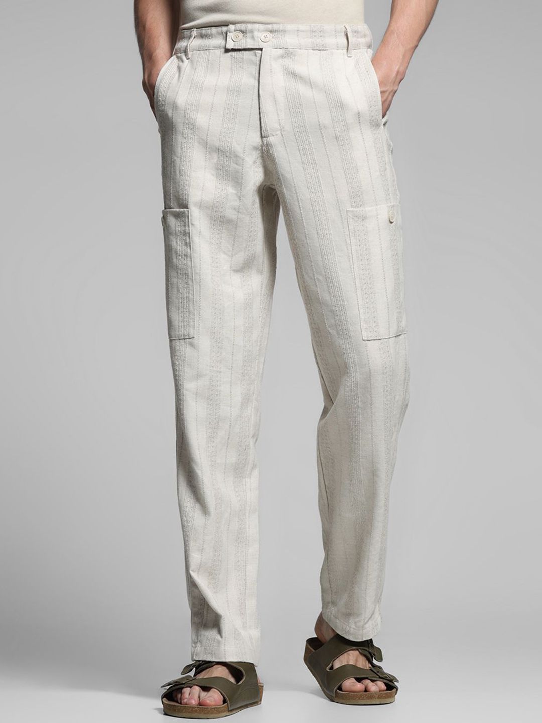 Jack & Jones Men Striped Trousers-picture-33