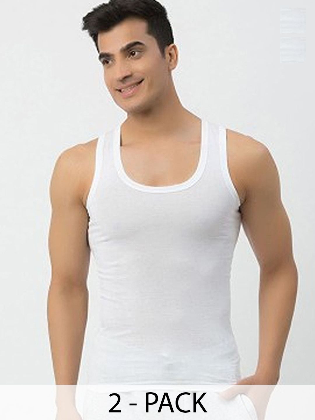 CAVENDERS Pack Of 2 Scoop Neck Long Lasting Basic Vests - c33=SWIFT---2---85-image-42