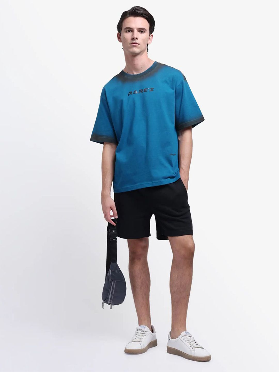 RARE RABBIT Men Typography Printed Extended Sleeves Oversized T-shirt-picture-29