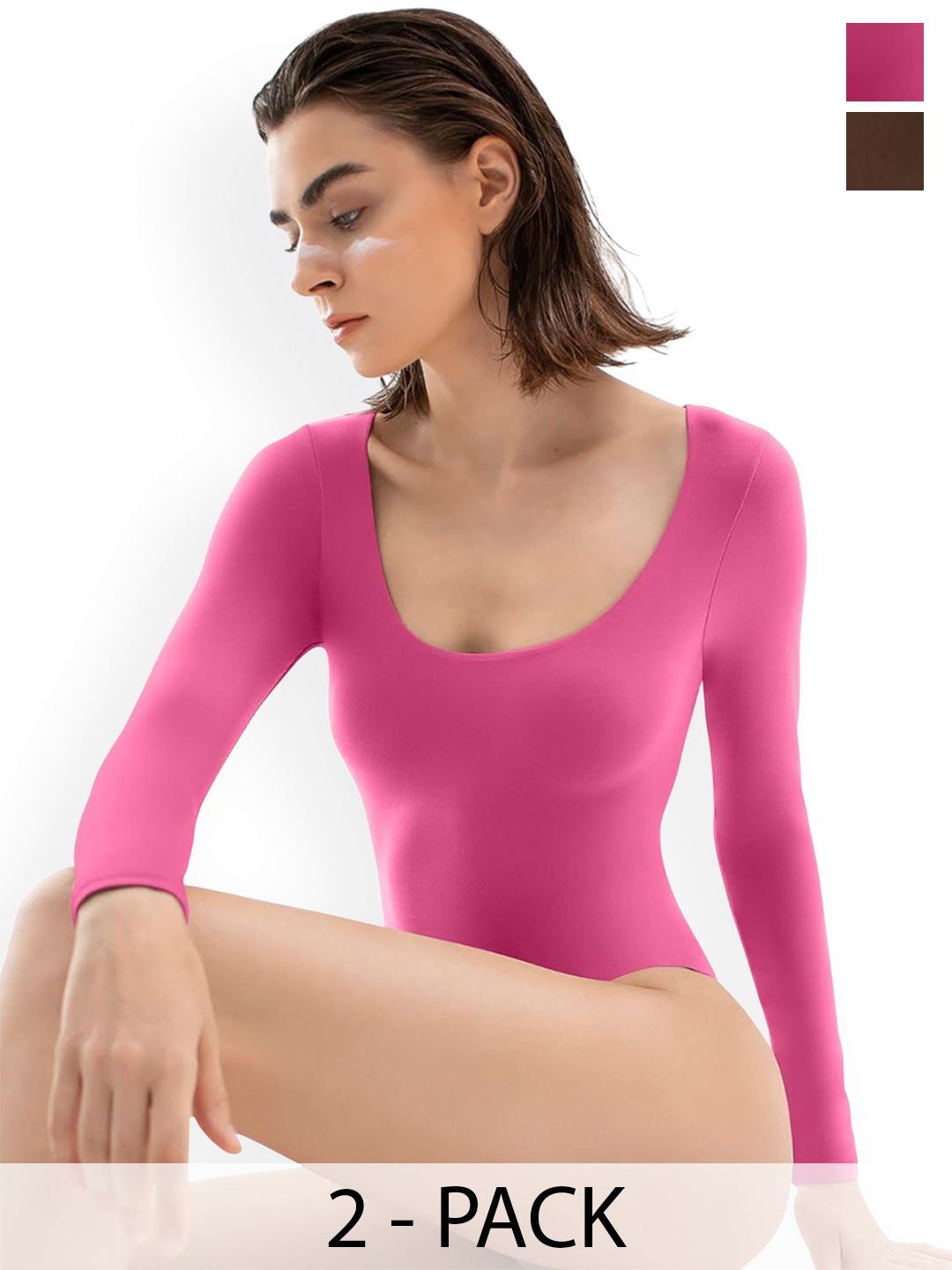 ZEROZABAR Pack Of 2 Ribbed Round Neck Bodysuit-picture-38