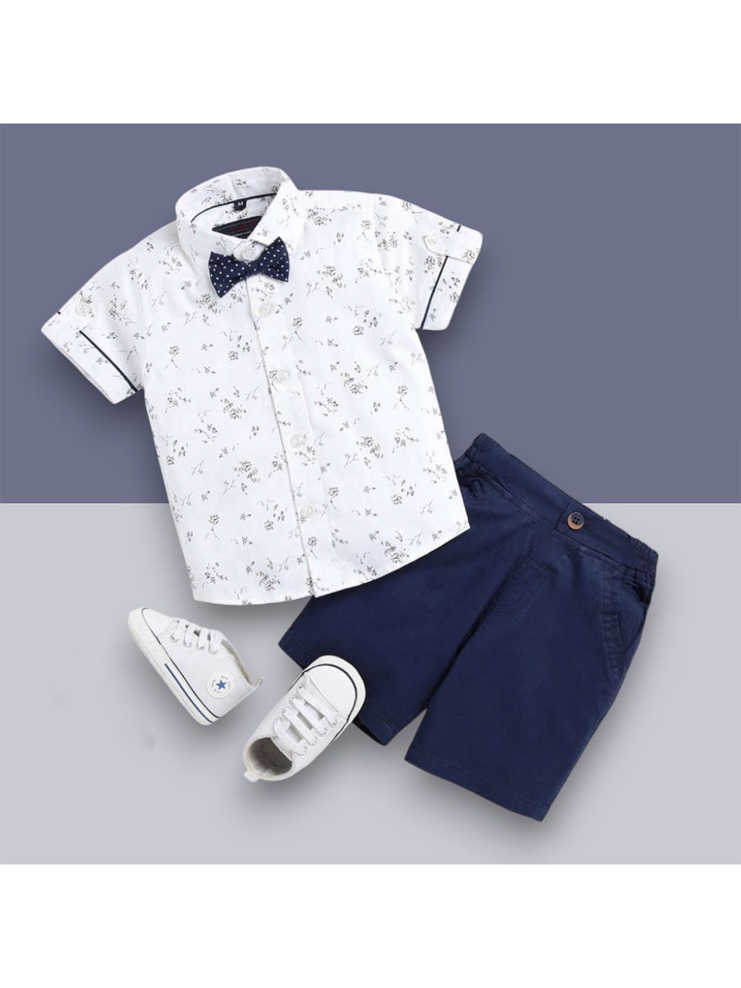 Woxaa Unisex Kids Printed Shirt with Shorts-picture-34