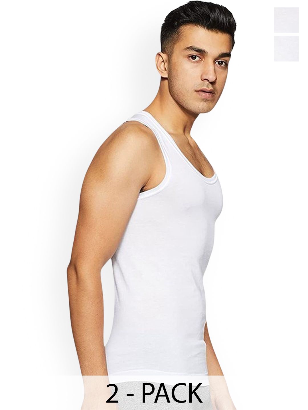 CAVENDERS Pack Of 2 Scoop Neck Long Lasting Basic Vests - c11=SWIFT---2---85-picture-49