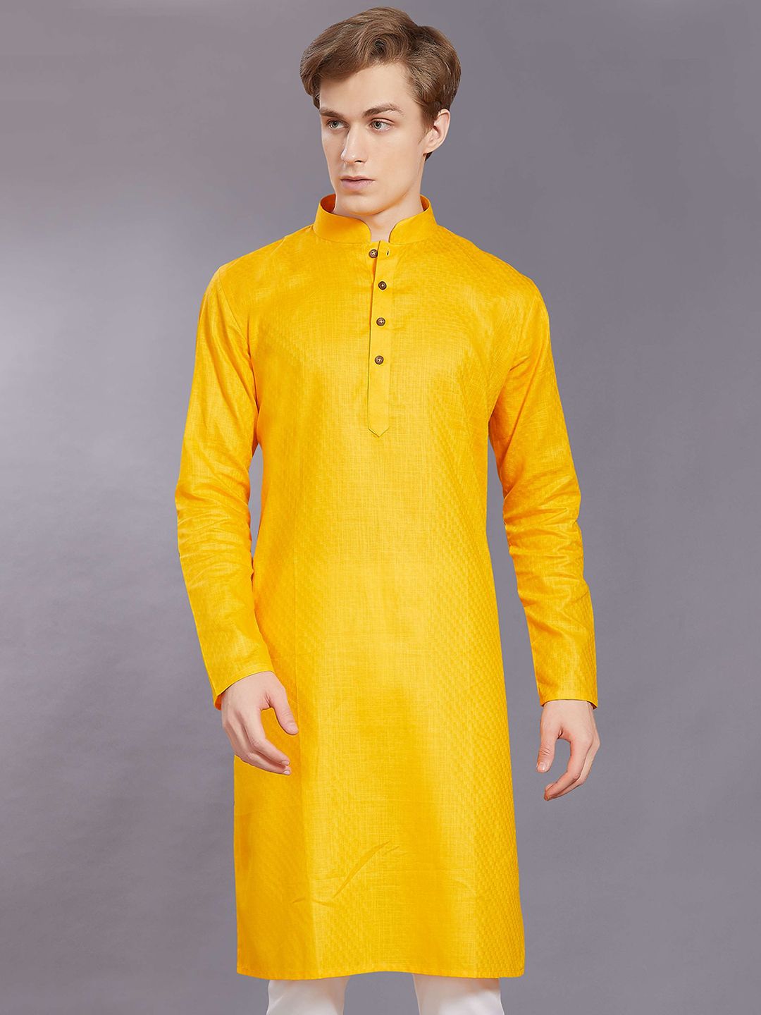 PulseIQ Men Thread Work Kurta-picture-23