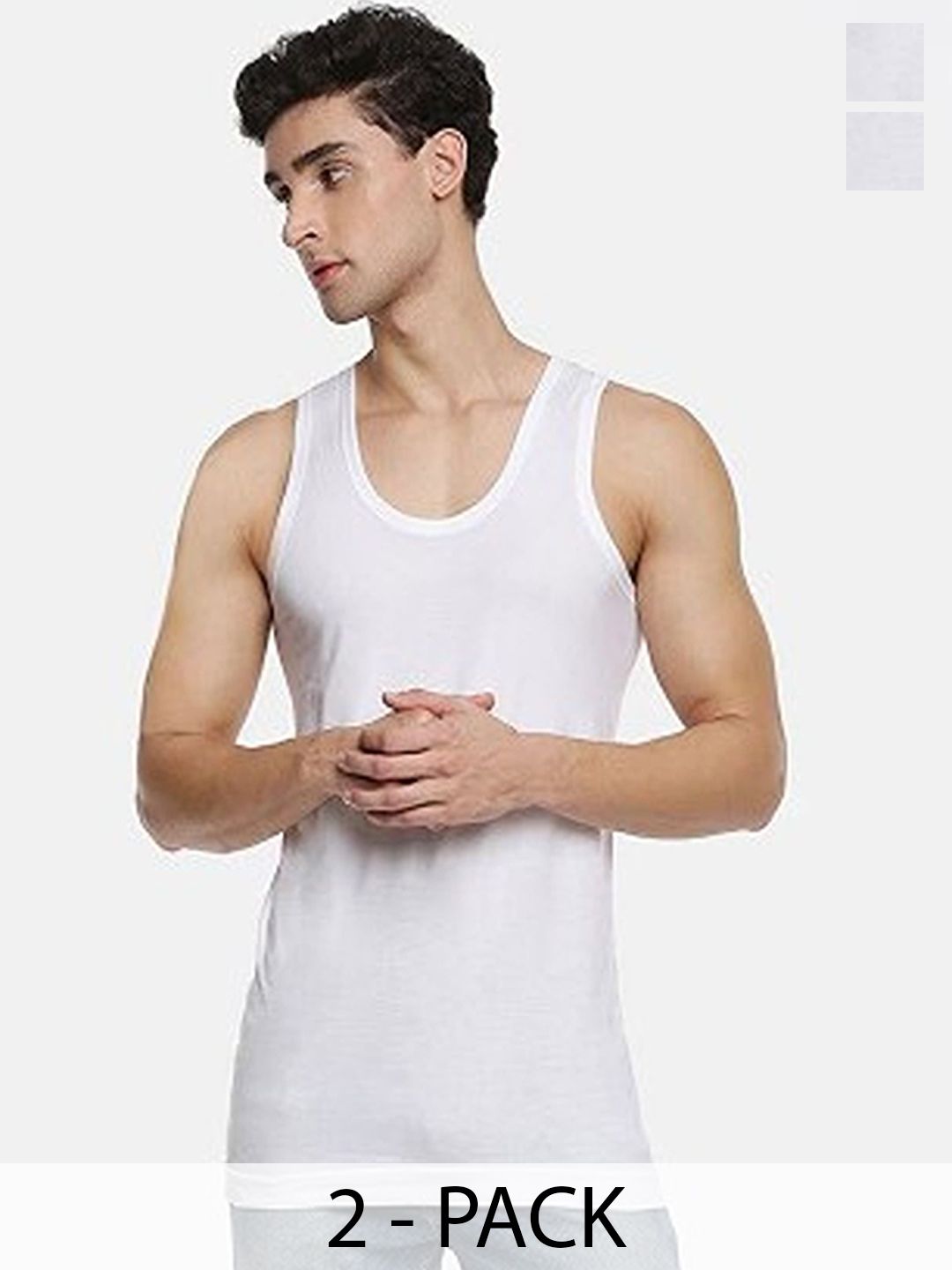 CAVENDERS Pack Of 2 Scoop Neck Long Lasting Basic Vests - c15=SWIFT---2---85-picture-34
