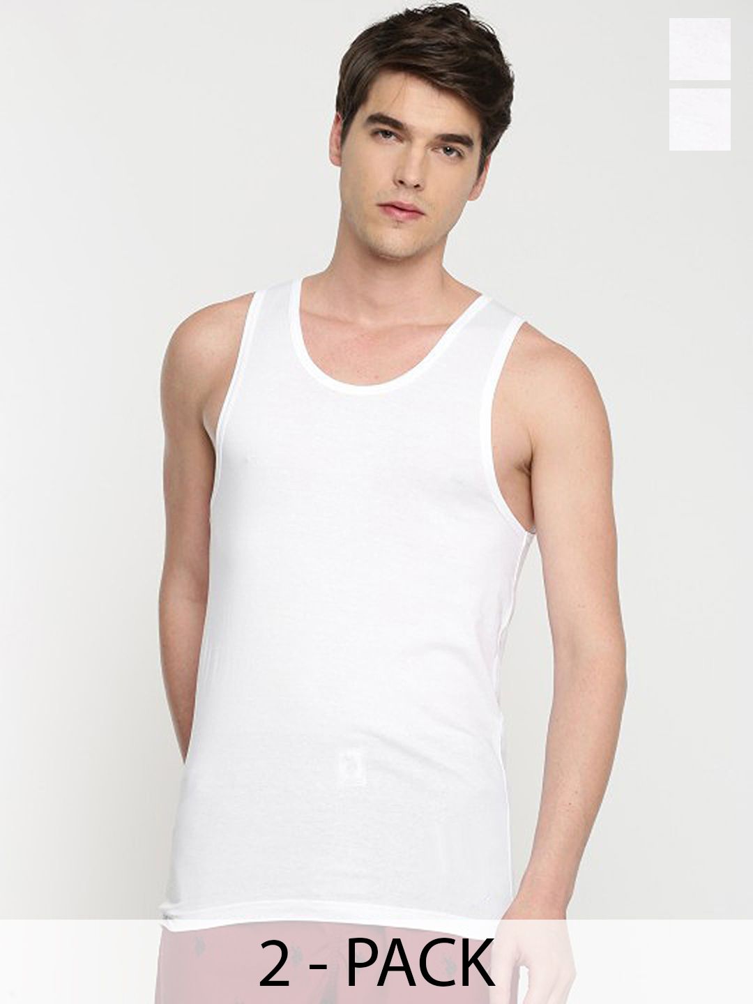 CAVENDERS Pack Of 2 Scoop Neck Long Lasting Basic Vests - c13=SWIFT---2---85-picture-38