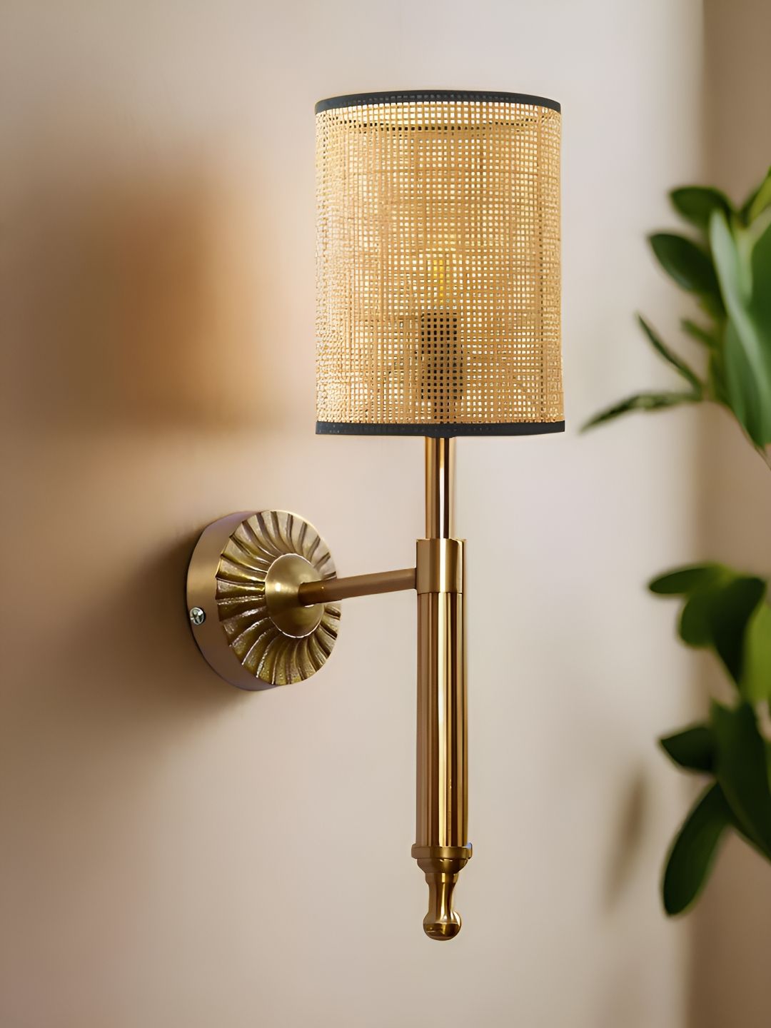 akway Beige Metal Cylinder Shaped Wall Lamp-image-31