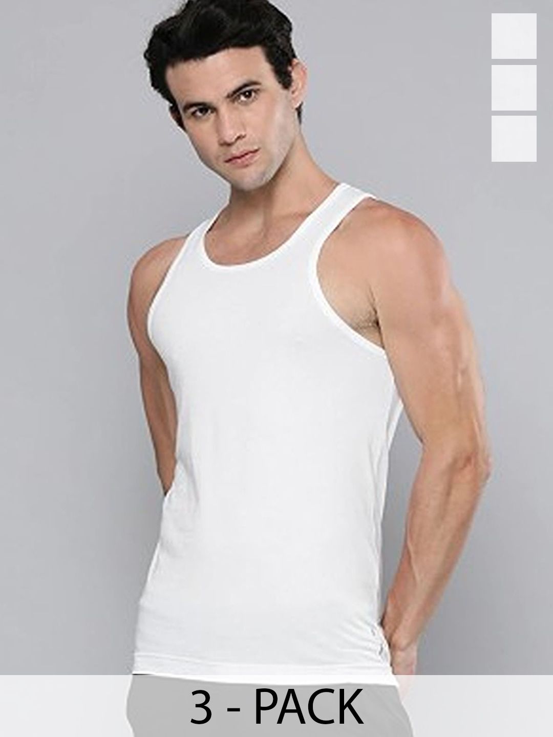 CAVENDERS Pack Of 3 Scoop Neck Long Lasting Basic Vests - C27=-SWIFT---3---85-picture-33