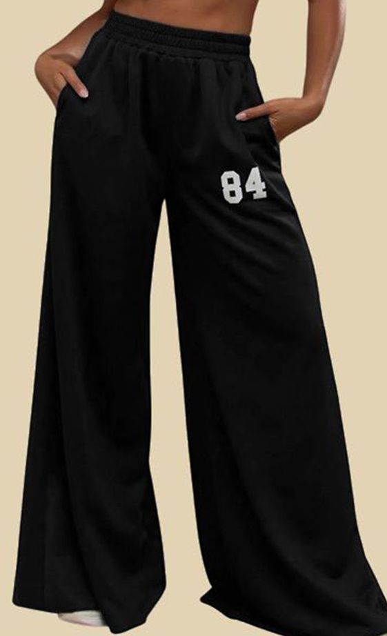 La Trousers Women's Sports And Leisure Trousers High Waist Split Slim Slimming Trousers