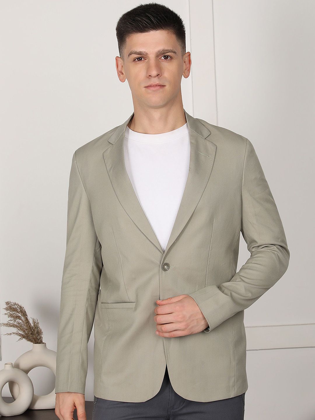 FUBAR Notched Lapel Single-Breasted Blazer-picture-31