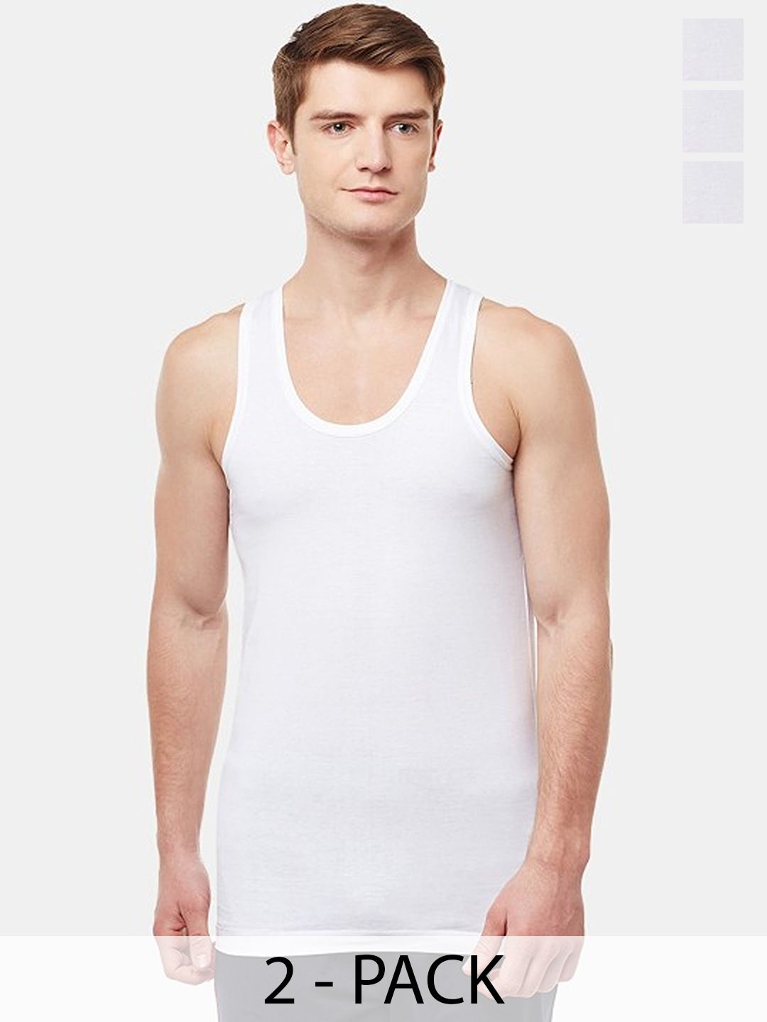 CAVENDERS Pack Of 2 Scoop Neck Innerwear Vests - c54=SWIFT---2---85-picture-44