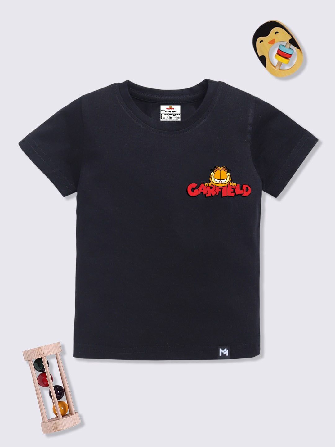 YK X Minute Mirth Boys Garfield Printed Cotton T-shirt-picture-5